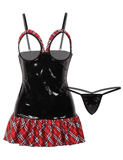 Fancy Naughty Sexy Women School Girls Costume Dress Outfit Set Halloween Cosplay Ebay