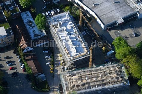 Luftaufnahme Rotenburg Wümme Baustelle der Neubau Gebäude des