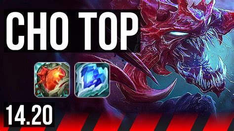 CHO GATH Vs JAX TOP 6 0 1 68 Winrate Dominating EUW Diamond