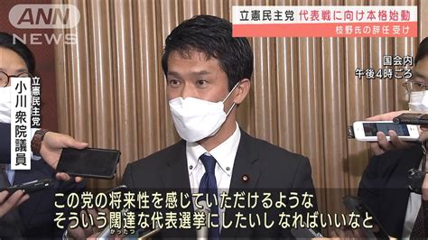 枝野氏辞任受け 立憲民主党代表選挙が本格始動