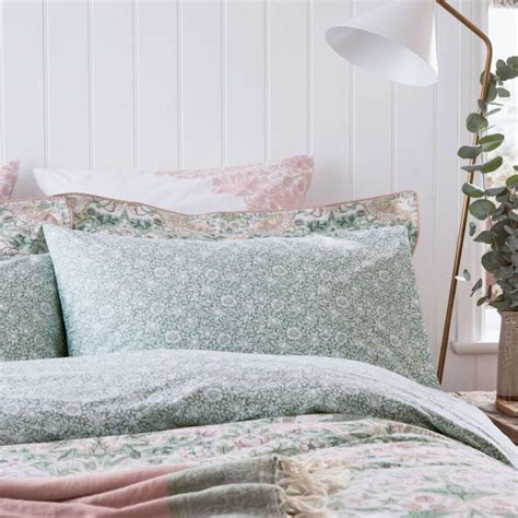 Strawberry Thief Cochineal Pink Bedding By Morris And Co