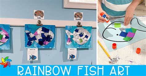 Rainbow Fish Art Project for Preschoolers - Play to Learn Preschool