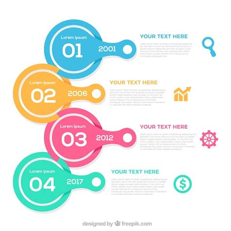 Free Vector | Infographic timeline template