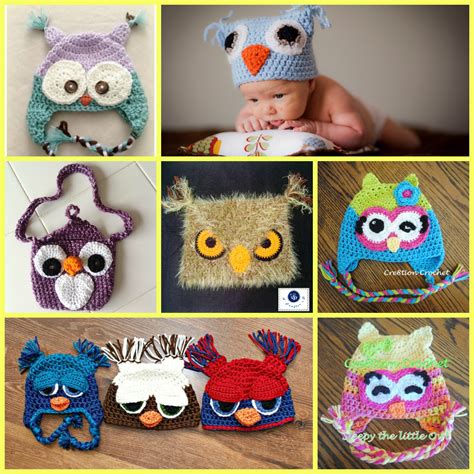 6 Crochet Cute Owl Hats Free Patterns DIY 4 EVER