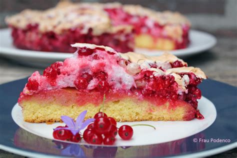 Johannisbeer Baiser Kuchen Backen Ein Tolles Sommerrezept