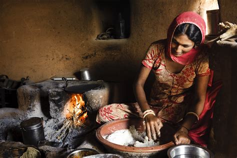 Rural Indian Woman Cooking Chapati Rajasthan India Flickr