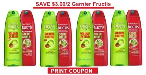 Garnier Coupons Print 3 00 Off 2 Garnier Fructis Hair Care Product