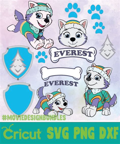 PAW PATROL SKYE BUNDLE SVG PNG DXF Movie Design Bundles