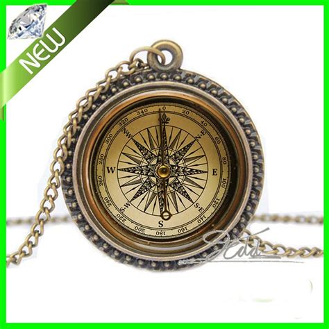 Buy 4 Style Women Vintage Compass Pendant Necklace Old Fashioned Antique