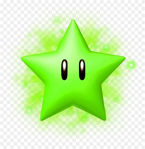 Graphic Mario Star Clipart Super Mario Green Star, Toy, Star Symbol ...