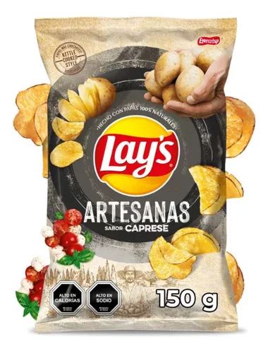 Papas Fritas Lays Artesanas Sabor Caprese 150g Cuotas Sin Interés