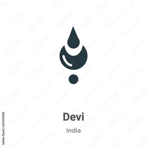 Devi vector icon on white background. Flat vector devi icon symbol sign ...