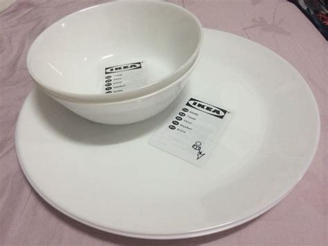 Ikea Oftast Tempered Glass Plates And Bowls Felt Like Corelle Ware