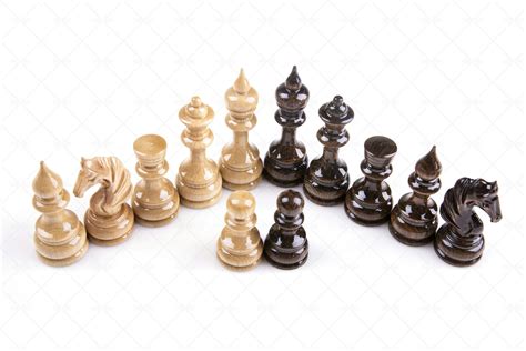 Black And White Chess Pieces - Stock Photos | Motion Array