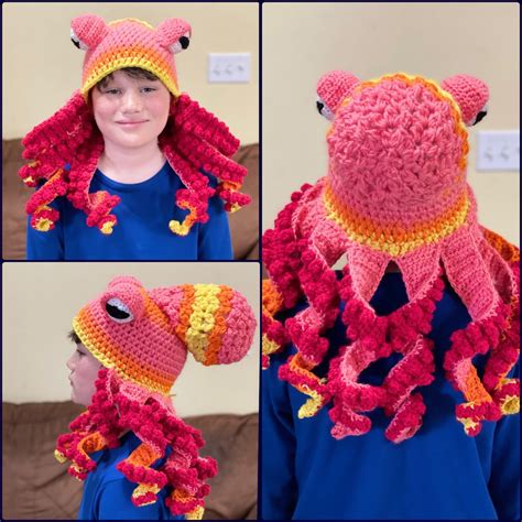 Crochet Octopus Hat Crochet Octopus Octopus Hat Crochet