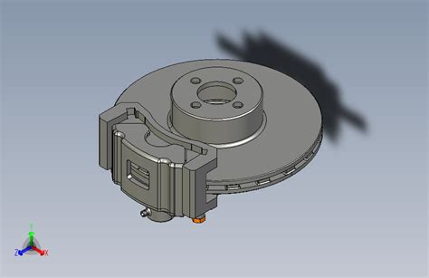 盘式制动器的设计 商务车【三维catia】 4张cad图纸文档 Step模型图纸下载 懒石网