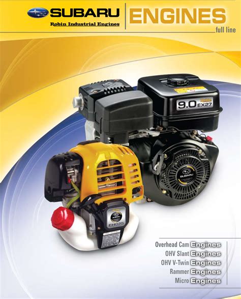Subaru Robin Power Products Ex27 Users Manual