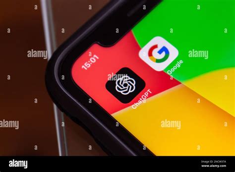 ChatGPT Google Icons Seen In An IPhone Screen In Feb 2023 Google