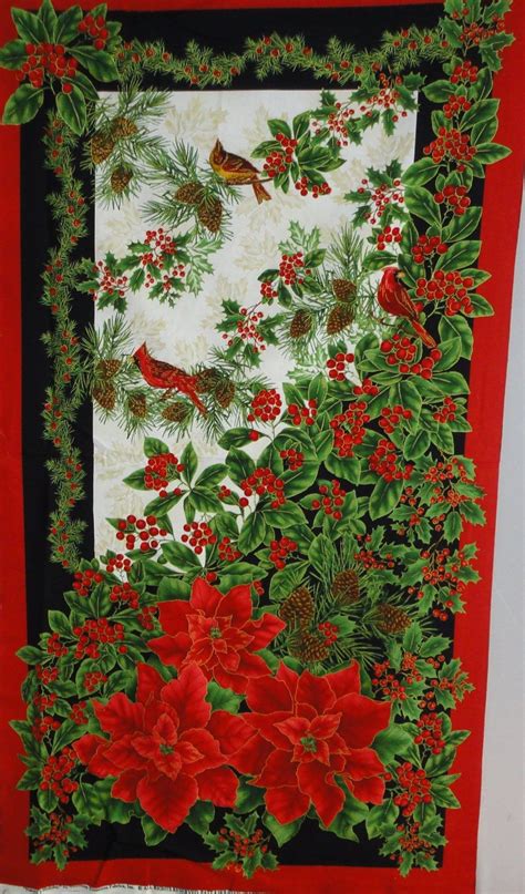 Natures Holiday By Timeless Treasures Holiday Panel Etsy Canada