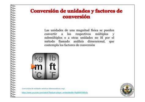 Conversión de unidades y factores de conversion PPT