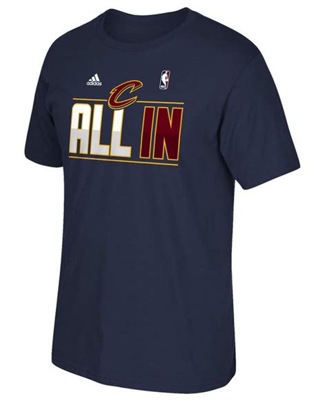 Adidas Mens Cleveland Cavaliers T Shirt In Blue For Men Navy Lyst