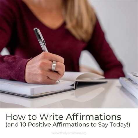 How To Write Affirmations And 10 Positive Affirmations To Say Today