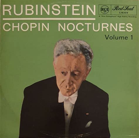 Rubinstein Chopin Chopin Nocturnes Volume Vinyl Discogs