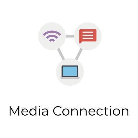 Trendy Media Connection 14415773 Vector Art at Vecteezy