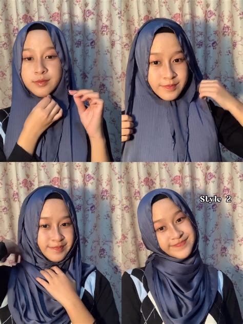 7 Tutorial Hijab Pashmina Berbahan Silk Mudah Dan Rapi