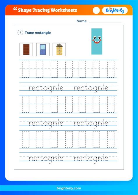 Free Printable Shape Tracing Worksheets for Kids [PDFs] Brighterly.com