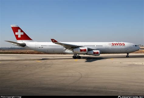 HB JMI Swiss Airbus A340 313 Photo By Siegi ID 085597 Planespotters Net