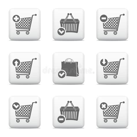 Iconos De La Cesta De Compras Ilustraci N Del Vector Ilustraci N De