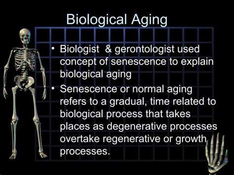 The Biology Of Ageing