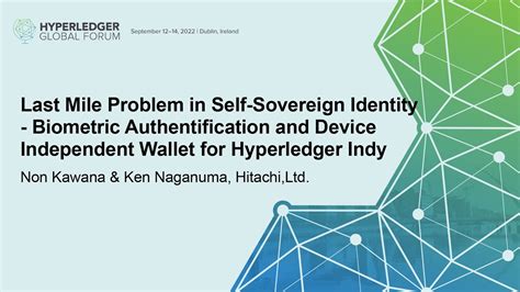 Last Mile Problem In Self Sovereign Identity Biometric Authentificat