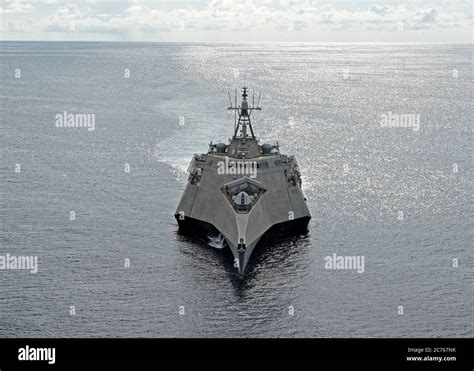 The U.S. Navy Independence-variant littoral combat ship USS Gabrielle ...