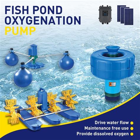 Oxygen Solar Water Pump Fish Pond Aerator Floating W Dc With