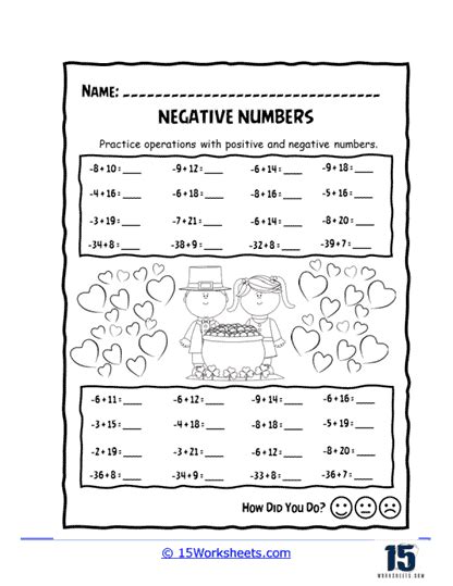 Negative Numbers Worksheets 15 Worksheets Library