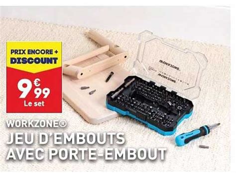 Promo Jeu D Embouts Avec Porte Embout Workzone Chez Aldi Icatalogue Fr