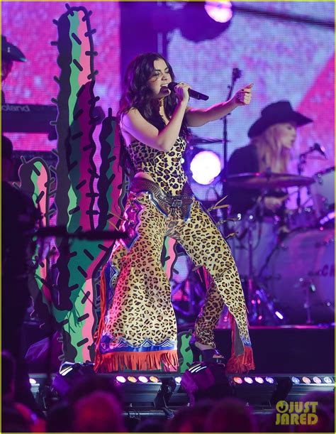Charli Xcx Works It In A Leopard Print One Piece For Jimmy Kimmel Live