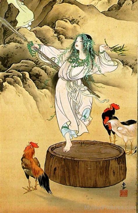 Ama No Uzume Picture Dss4506 Japanese Goddess Japanese Mythology