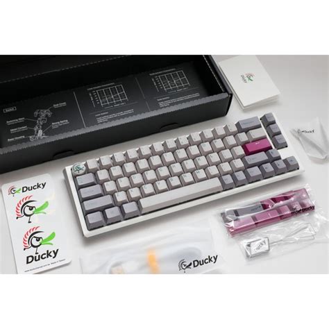 Ducky One Mist Grey Sf Toetsenbord Lichtgrijs Us Lay Out Cherry Mx