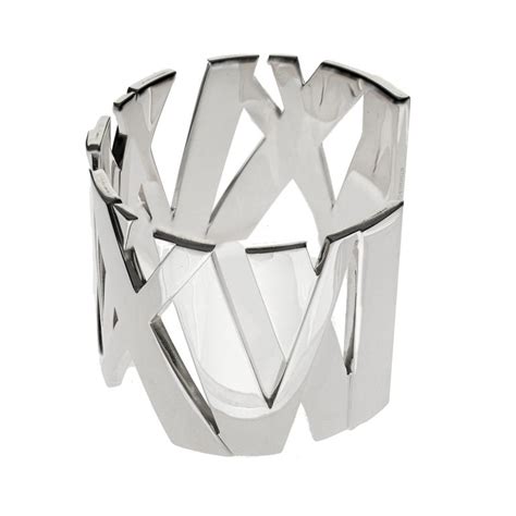 Tiffany And Co Sterling Silver Atlas Cuff Bracelet At 1stdibs