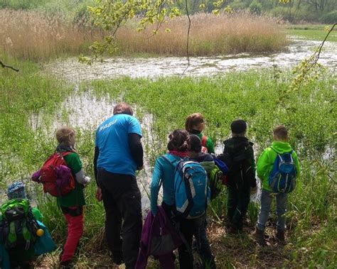 Junge Auwald Ranger Unterwegs Auwaldstation Leipzig