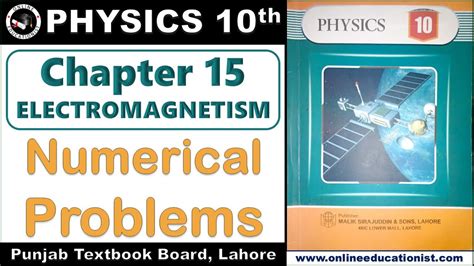 Numerical Problems Physics Th Chapter Electromagnetism