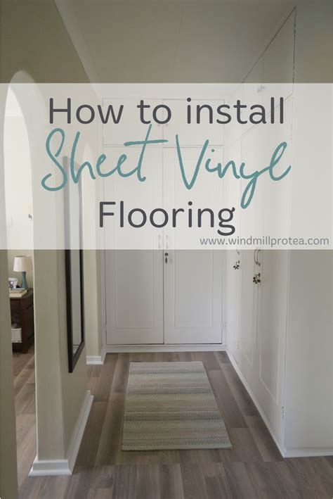 How to install sheet vinyl flooring | Sheet vinyl flooring, Vinyl ...