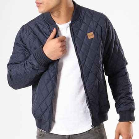 Urban Classics Veste Zippée TB862 Bleu Marine LaBoutiqueOfficielle