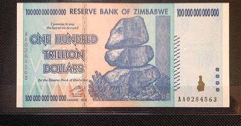 Zimbabwe 100 Trillion Dollars Note Album On Imgur