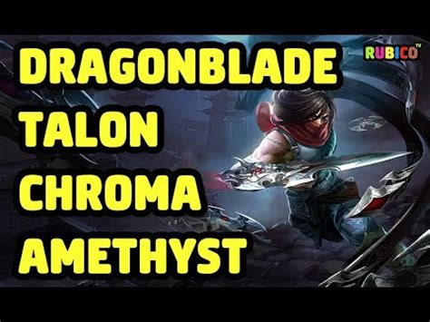 DRAGONBLADE TALON CHROMA AMETHYST SKIN SPOTLIGHT LEAGUE OF LEGENDS