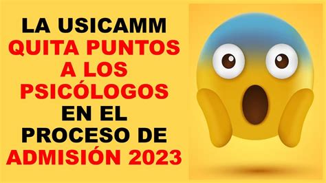 Soy Docente La Usicamm Quita Puntos A Los Psic Logos En El Proceso De