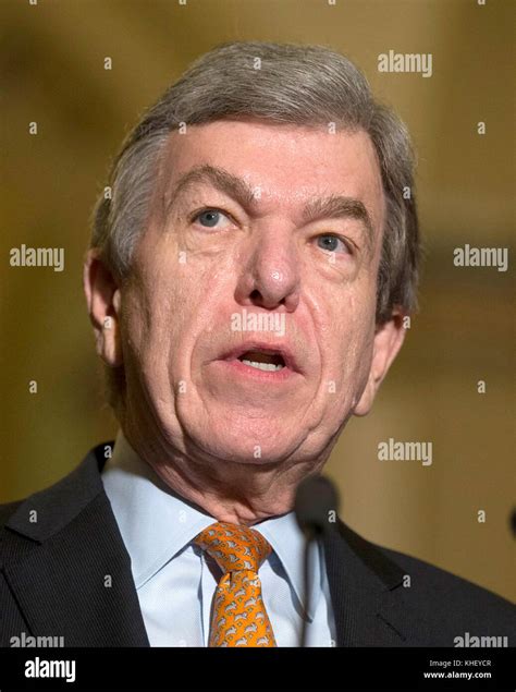 Washington United States Of America 14th Nov 2017 United States Senator Roy Blunt